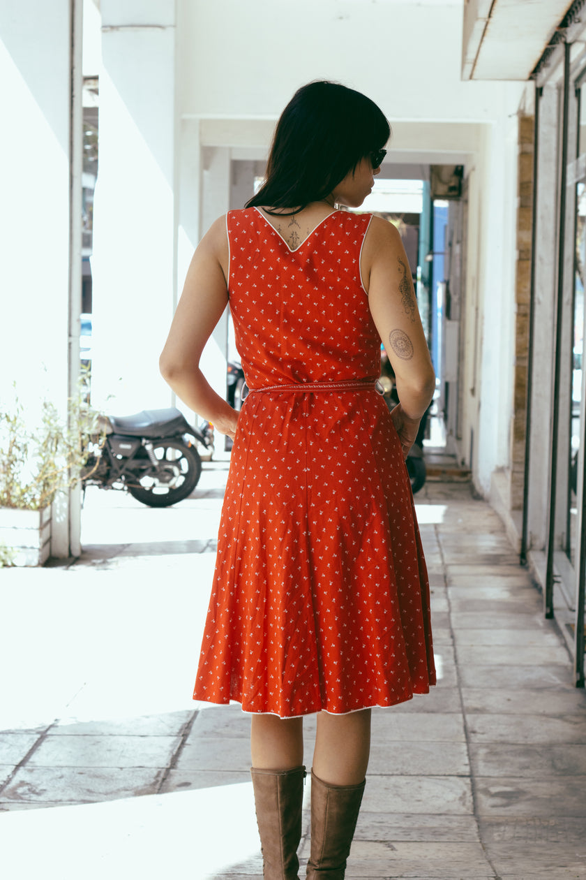 Super cute red vintage Dirndl dress