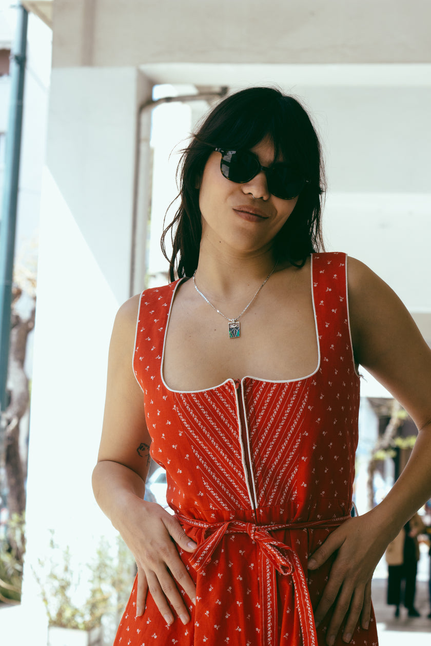 Super cute red vintage Dirndl dress