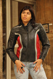 Vintage woman’s genuine leather motorcycle jacket (M)