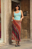Vintage 90s funky midi skirt (L/XL)
