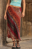 Vintage 90s funky midi skirt (L/XL)