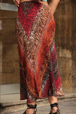 Vintage 90s funky midi skirt (L/XL)
