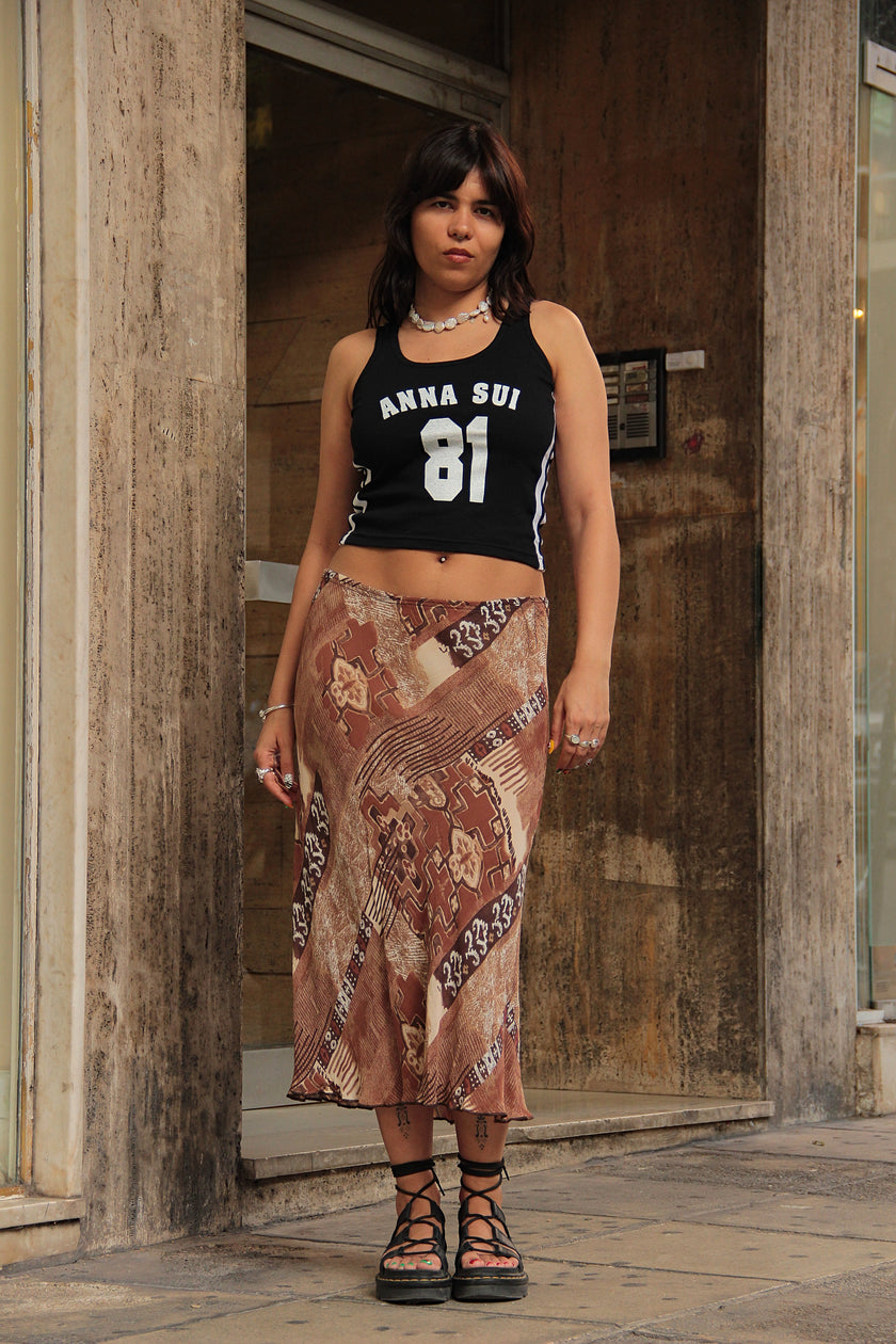 Vintage 90s style midi skirt (L/2XL)