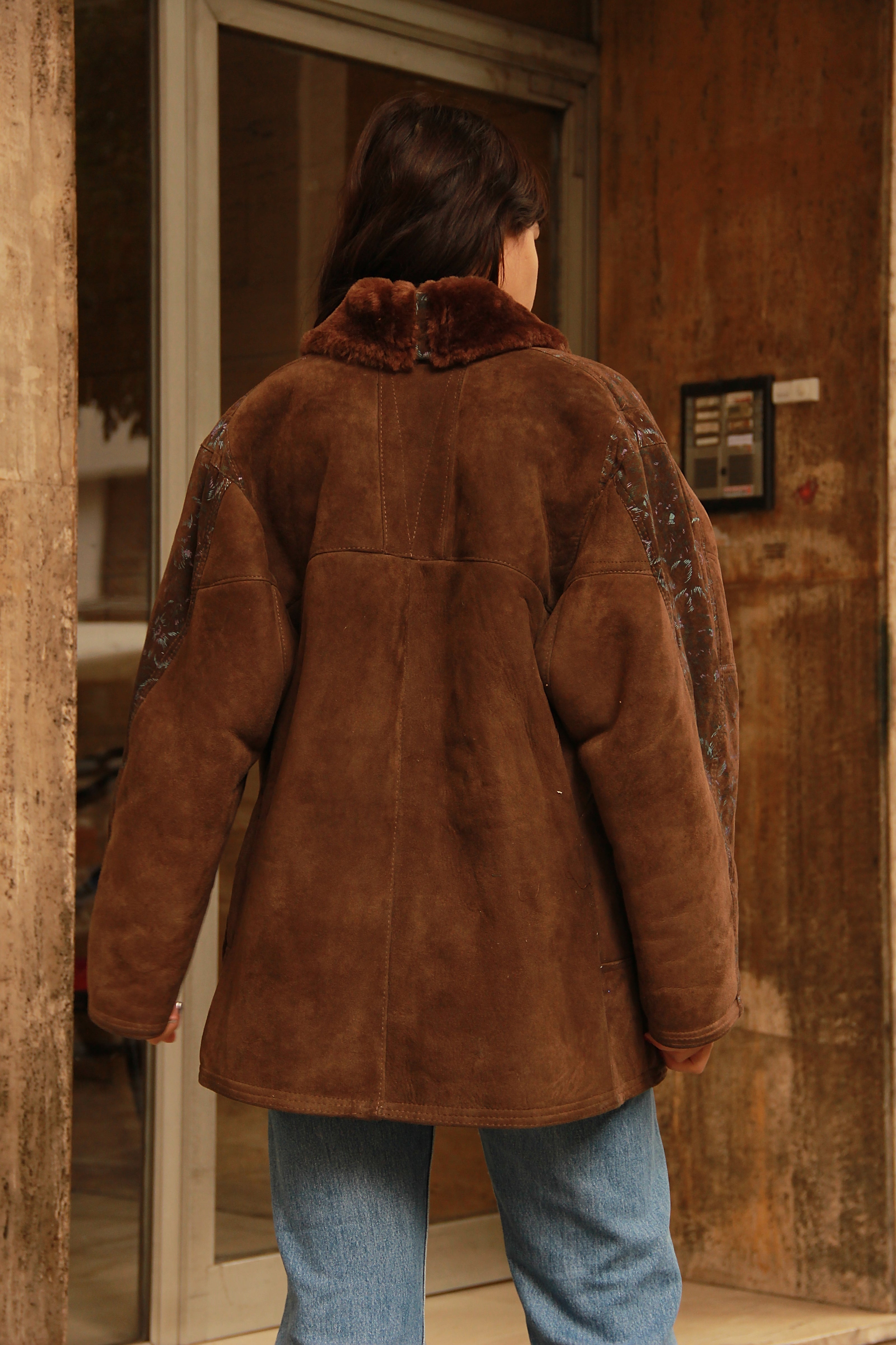 Vintage gorgeous shearling coat (XL)