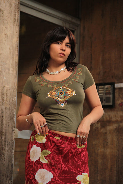 Vintage super cute boho top (M/L)