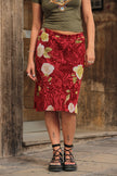 Vintage floral skirt (S)