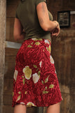 Vintage floral skirt (S)