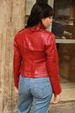 Super hot faux leather jacket (S)