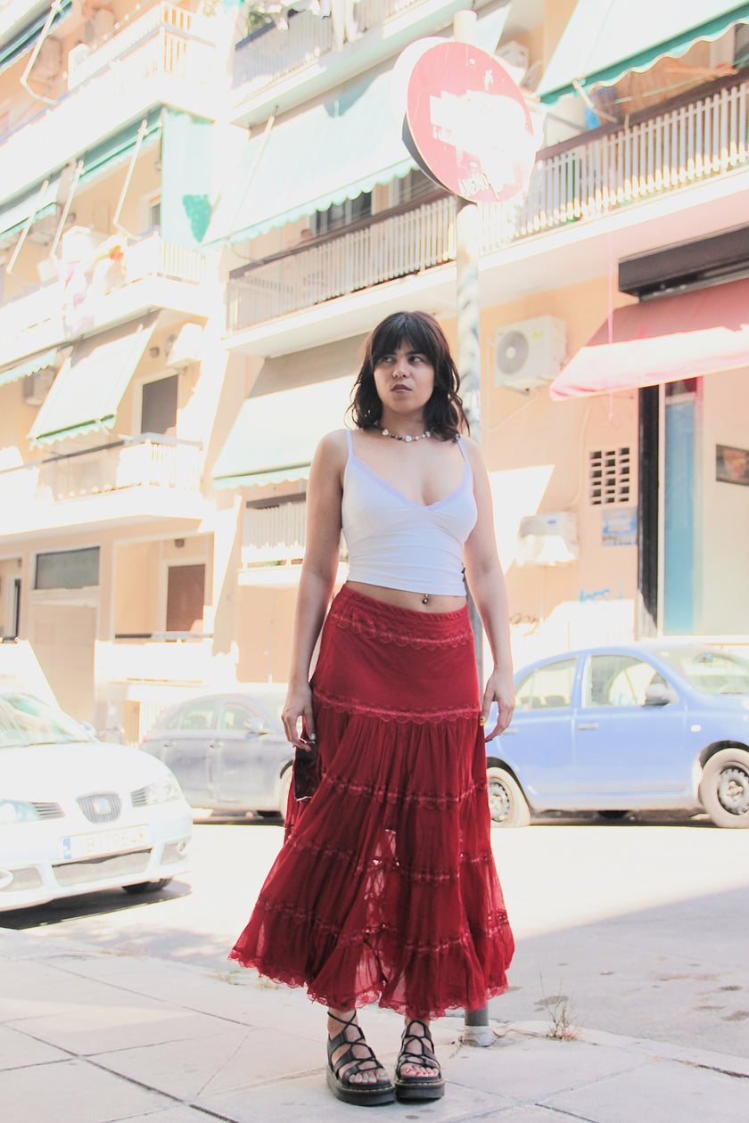 Stunning maxi hippie skirt (S/M)