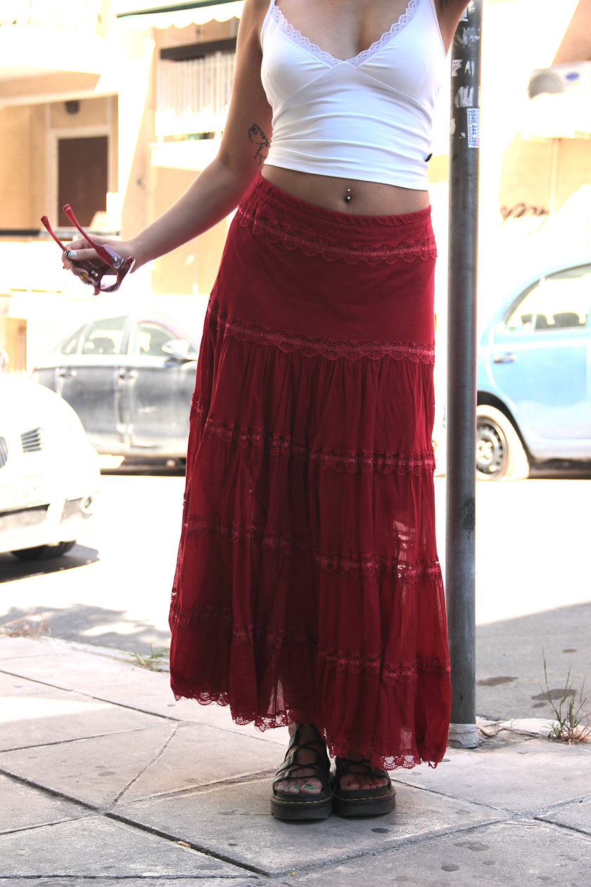 Stunning maxi hippie skirt (S/M)