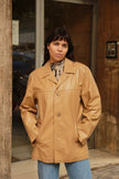 Vintage genuine leather jacket (L)