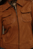NAF NAF genuine leather jacket (S/M)