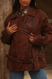 Men’s genuine leather jacket (L)