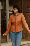Vintage genuine leather jacket (L)
