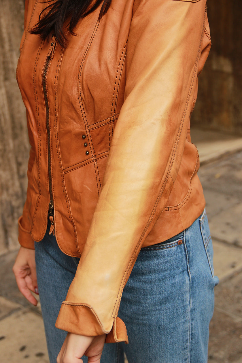 Vintage genuine leather jacket (L)