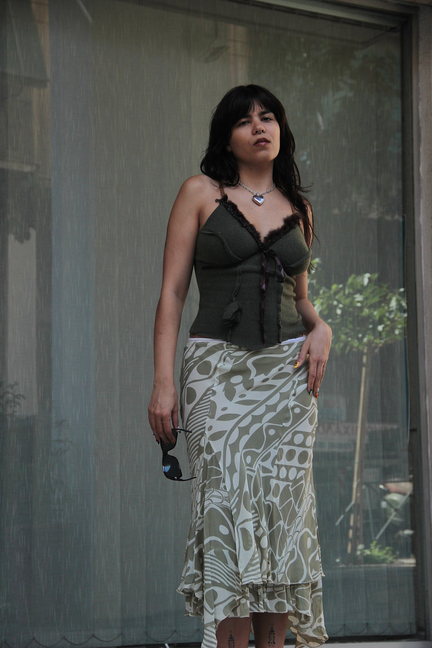 Vintage 90s style midi skirt (S/M)