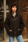 Vintage Mens genuine leather bomber jacket (L)