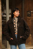 Vintage Mens genuine leather bomber jacket (L)