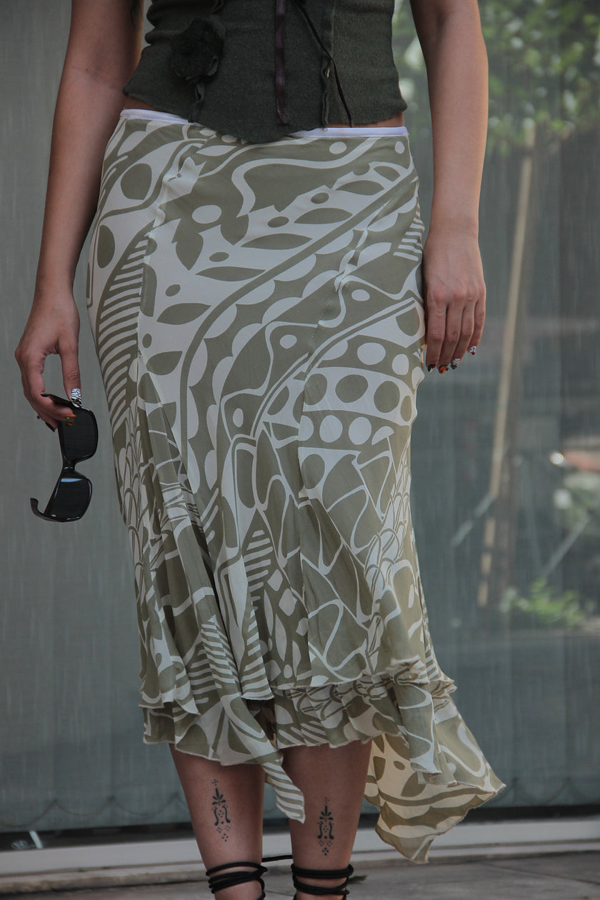 Vintage 90s style midi skirt (S/M)