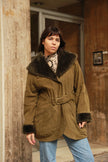 Vintage shearling coat (XL)