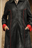 Vintage unique genuine leather jacket (L/XL)