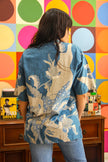 Vintage Men's funky patterned shirt (M/L)