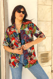 Vintage Men's funky patterned shirt (M)