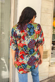 Vintage Men's funky patterned shirt (M)