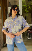 Vintage Men's funky patterned shirt (S)
