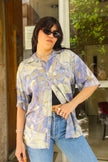Vintage Men's funky patterned shirt (S)