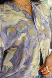 Vintage Men's funky patterned shirt (S)
