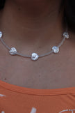 Handmade beaded heart necklace