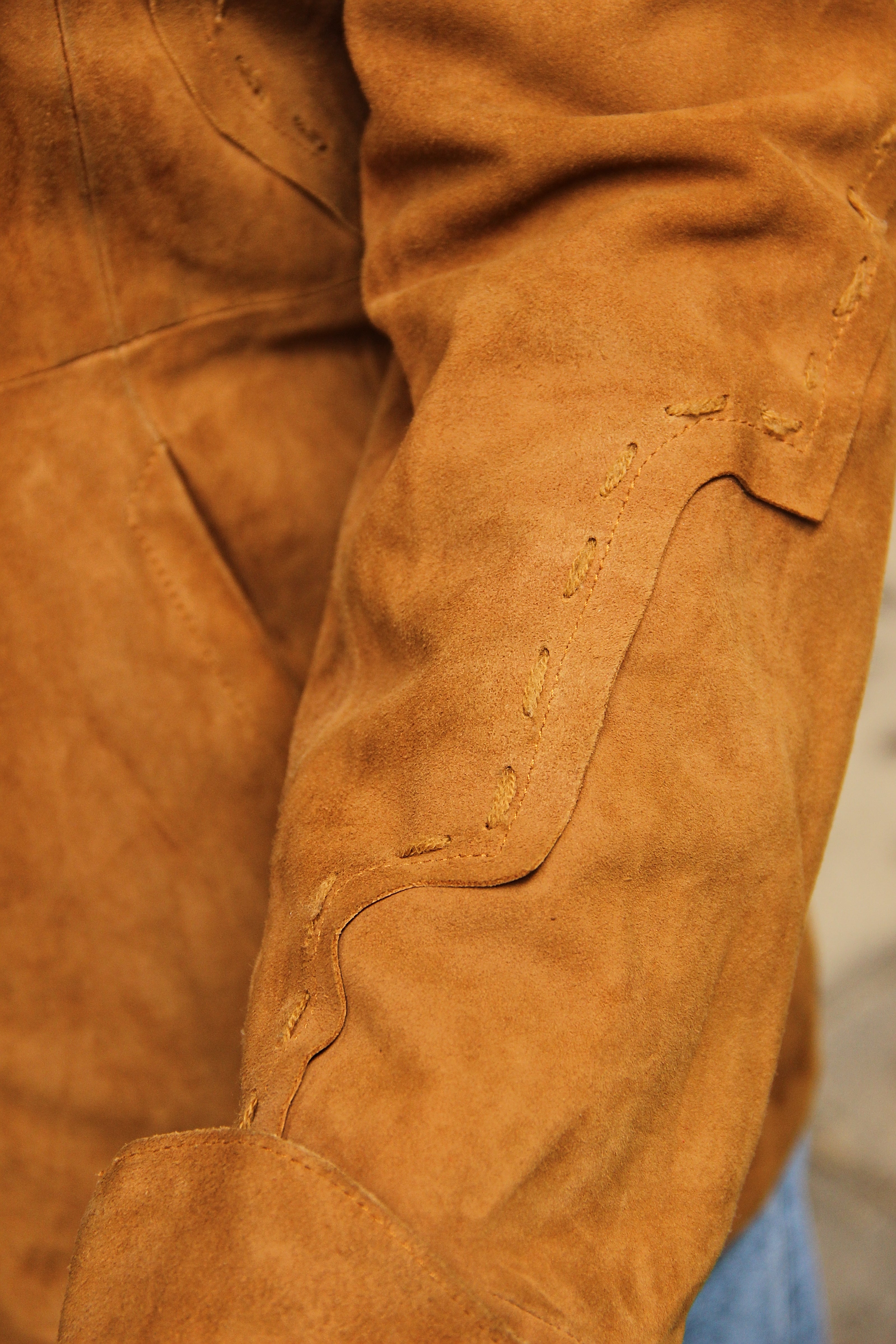 Vintage genuine suede jacket (L)