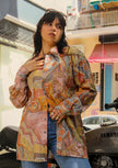 Vintage Men's Funky patterned shirt (L)