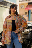 Vintage Men's Funky patterned shirt (L)