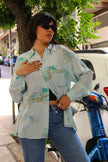 Vintage Men's Funky patterned shirt (M)