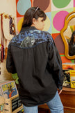 Vinatge Men's funky shirt (L)