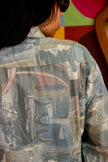 Vintage Men's funky patterned shirt (M)