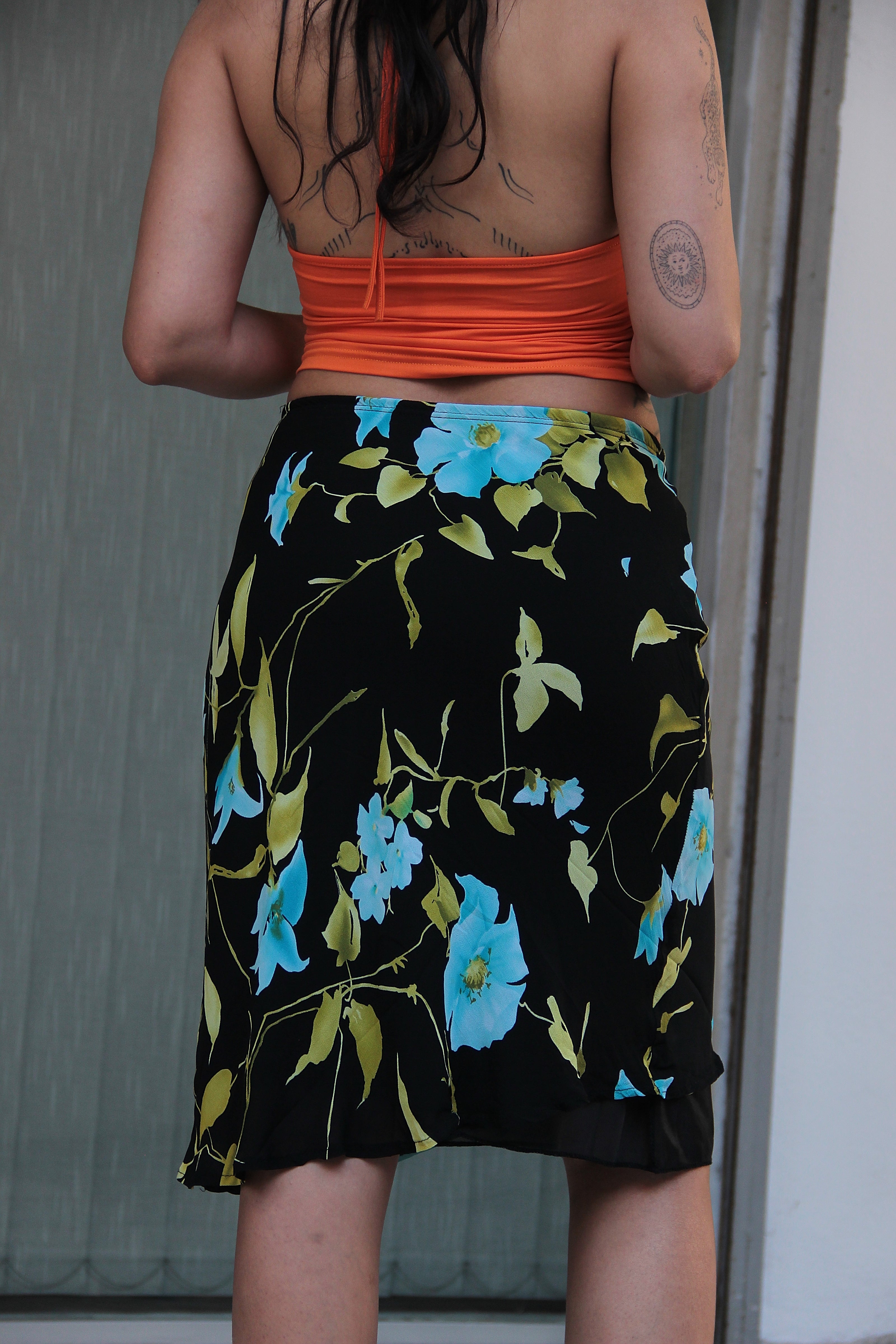 Vintage flolral skirt (S/M)