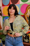 Vintage Men's funky patterned shirt (S/M)