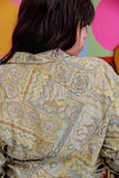 Vintage Men's funky patterned shirt (S/M)