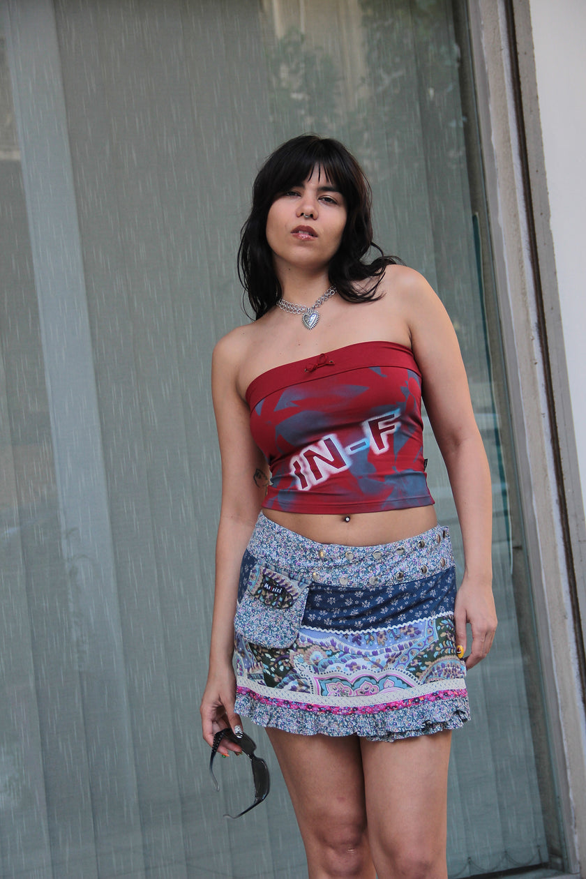 Super cute deadstock strapless tube top (S/M)