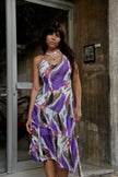 Vintage gorgeous raffle midi dress (M)