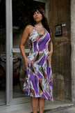 Vintage gorgeous raffle midi dress (M)