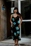 Vintage ELISA LANDRI gorgous floral dress (M/L)
