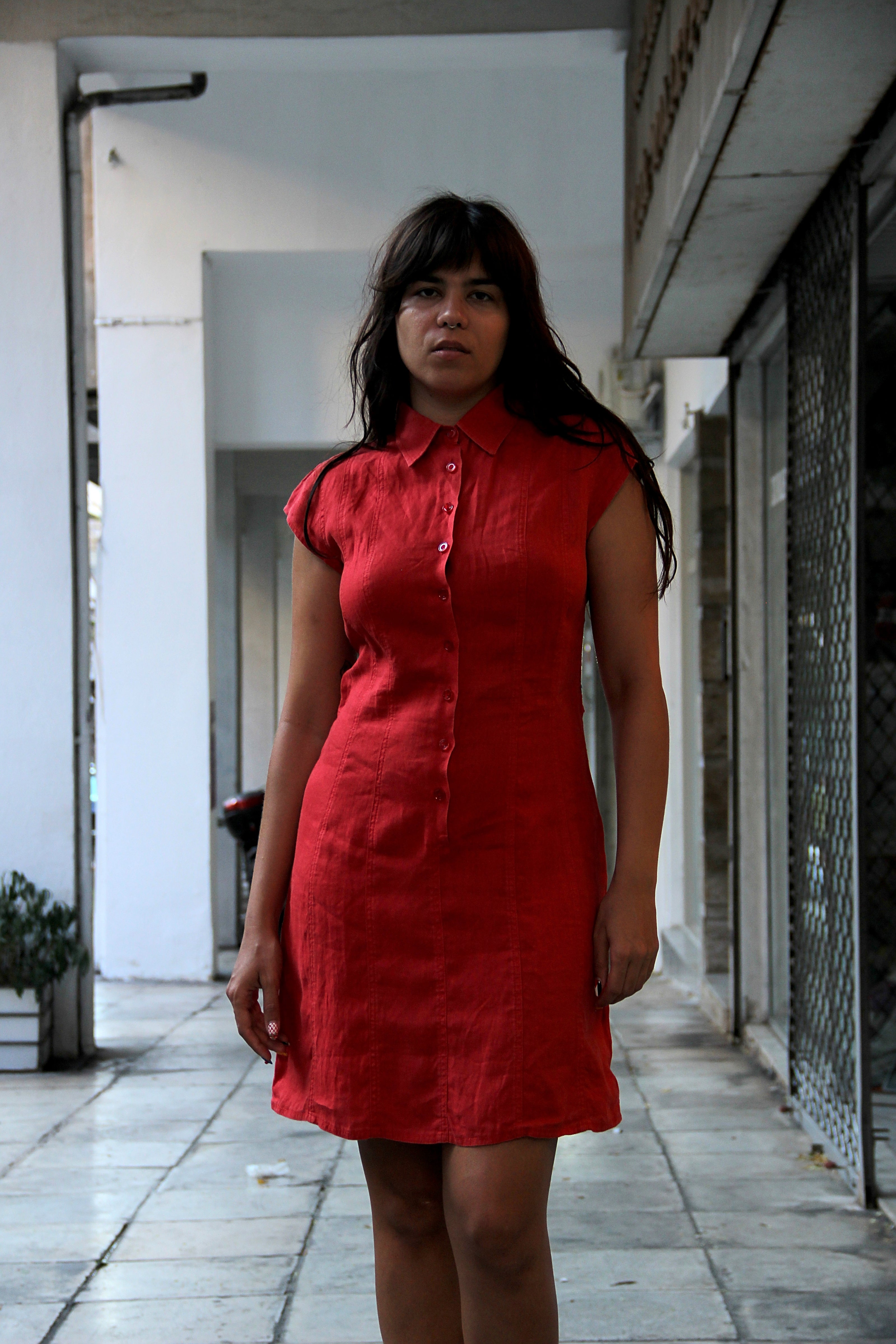 ARMANI JEANS linen dress (M/L)