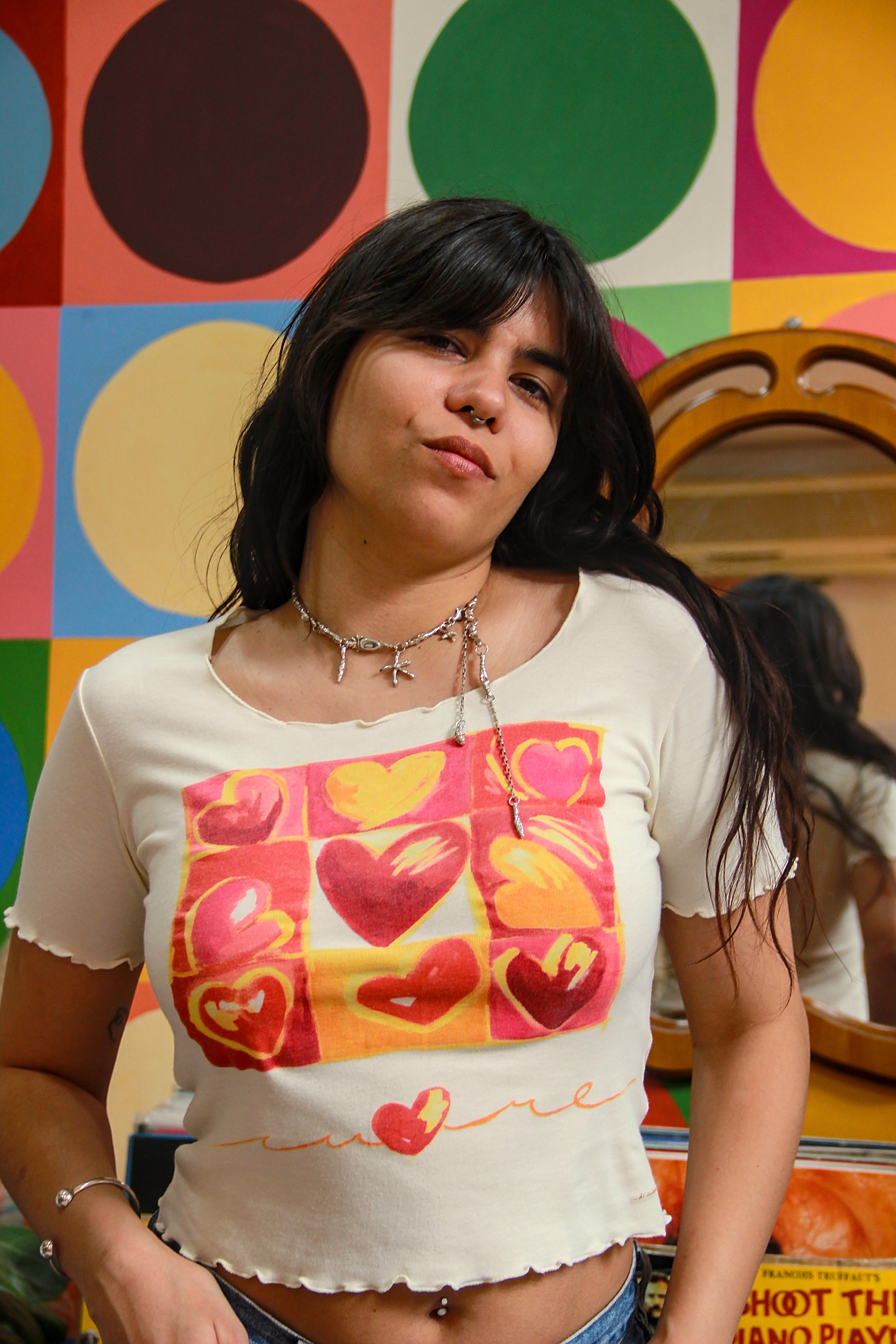 Super cute graphic crop top (M/L)