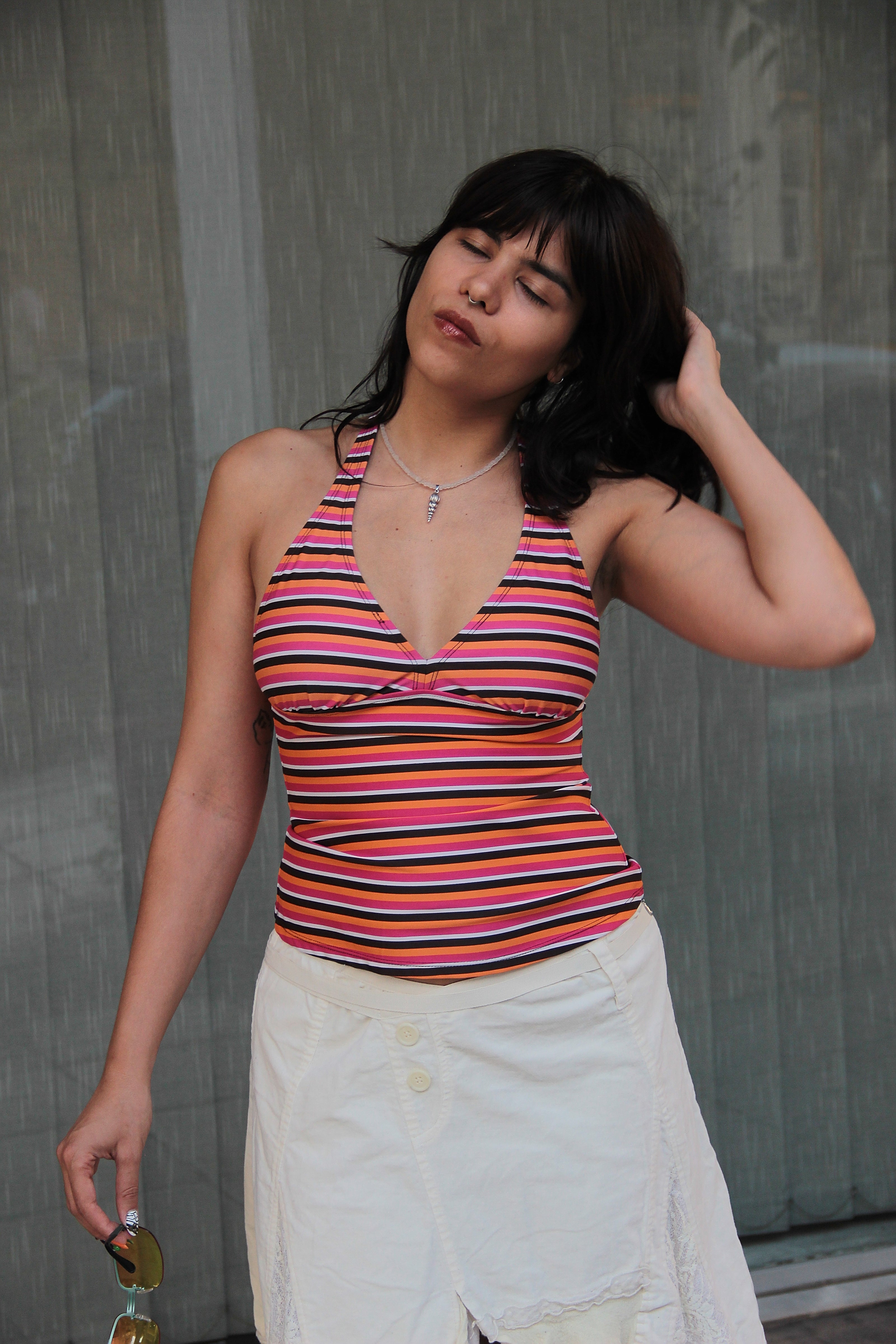 Super hot halter backless top (M/L)