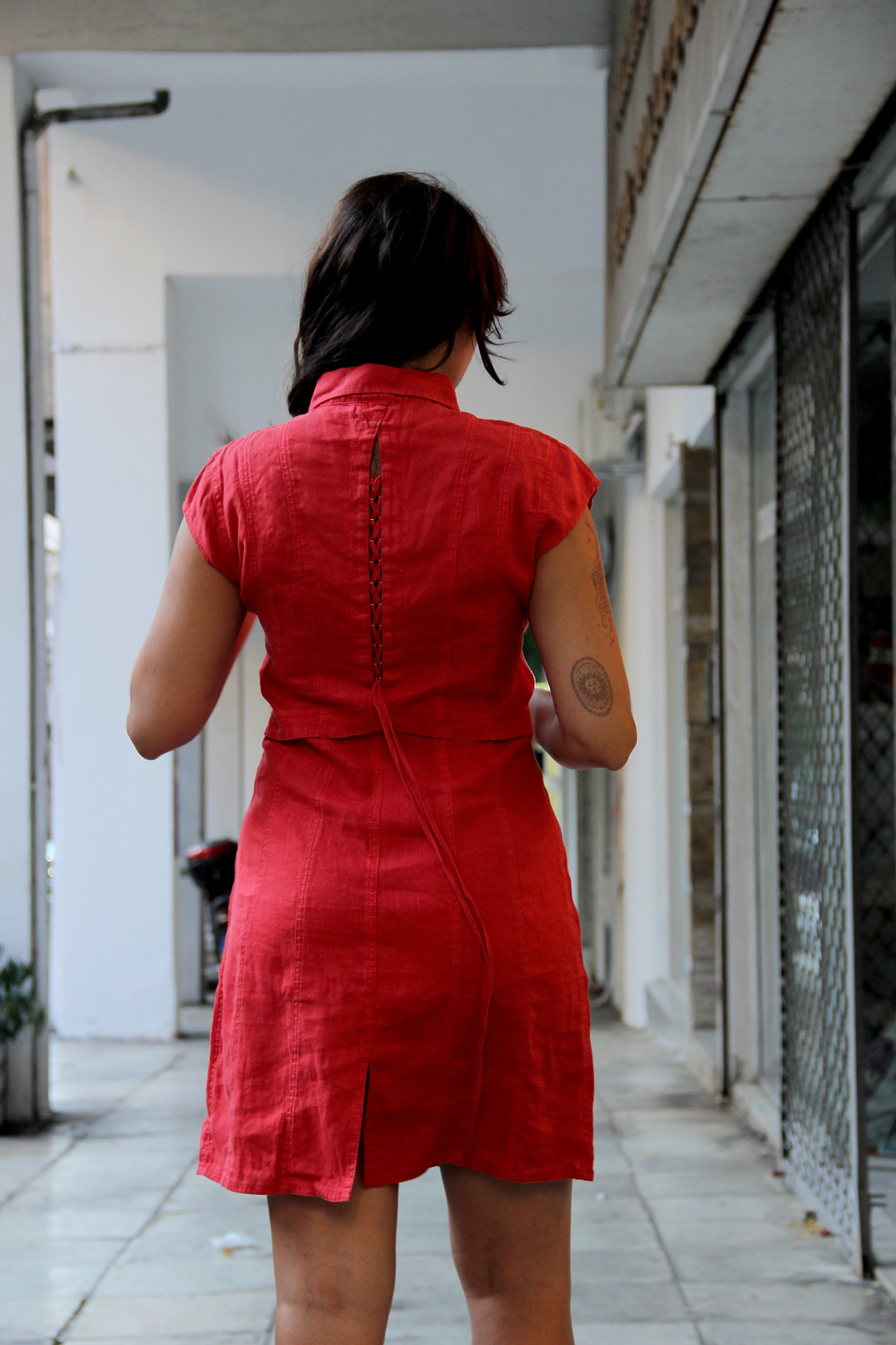 ARMANI JEANS linen dress (M/L)