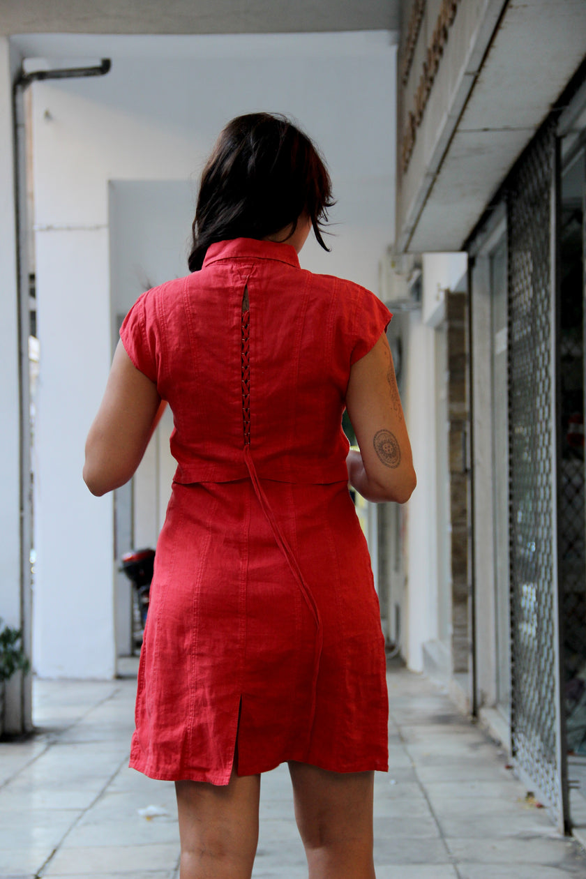 ARMANI JEANS linen dress (M/L)
